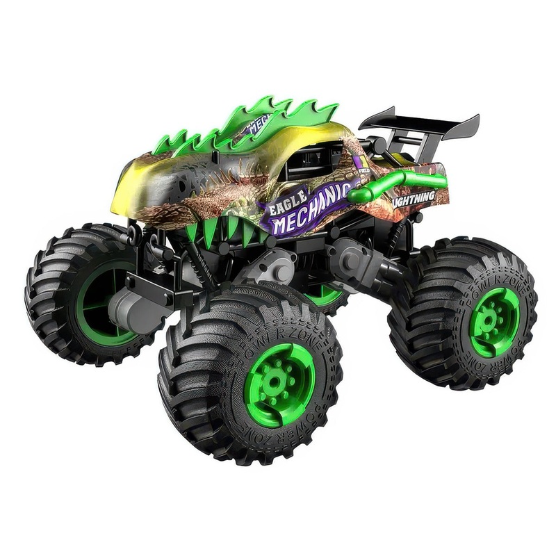 Big Wheel Tyrannosaurus Dinosaur RC Monster Truck – Green