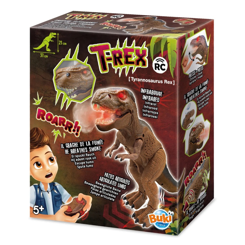 BUKI France RC Remote Controlled T-Rex Dinosaur
