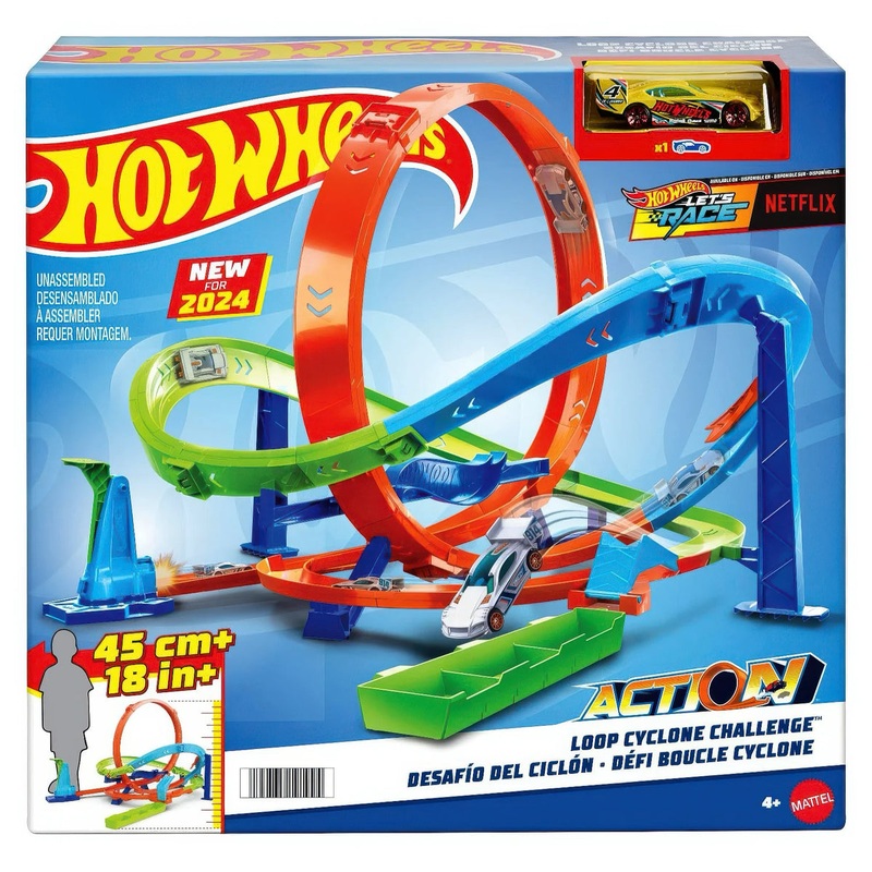 Hot Wheels Loop Cyclone Challenge Car Track Set