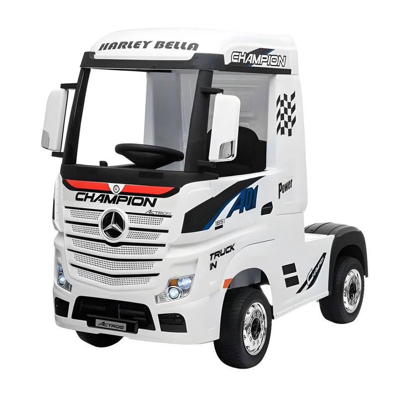 Mercedes-Benz Actros 12V Ride-on Truck with Remote Control White