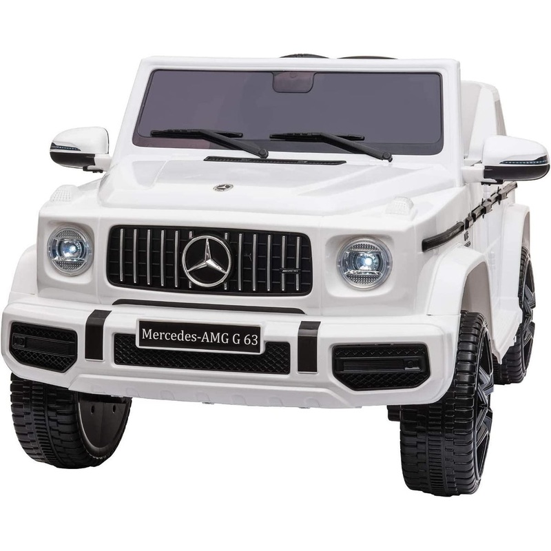 Mercedes-Benz AMG G63 Battery Ride-on Car with Remote Control – White