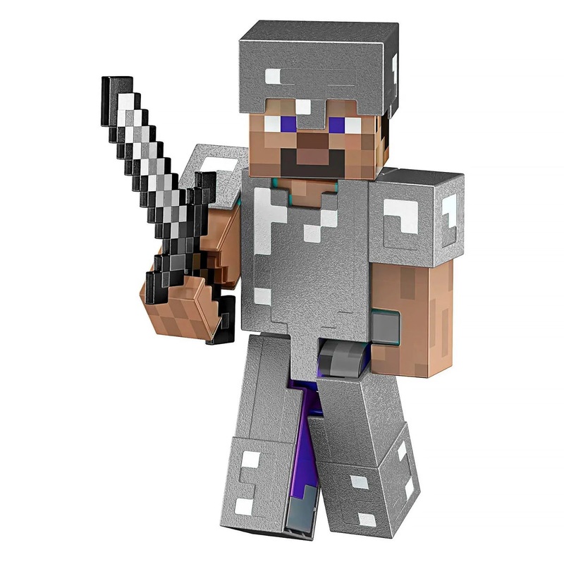 Minecraft Diamond Level Steve Action Figure