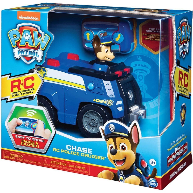 PAW Patrol 6054190 Chase Remote Control Police Cruiser with 2-way Stee