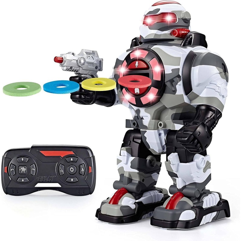 RoboShooter Remote Control Interactive Robot – White