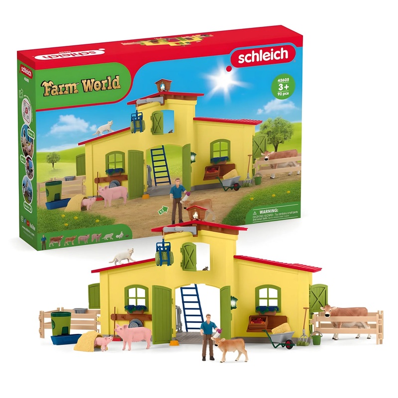 Schleich 42605 Large Farm With Animals and Accessories