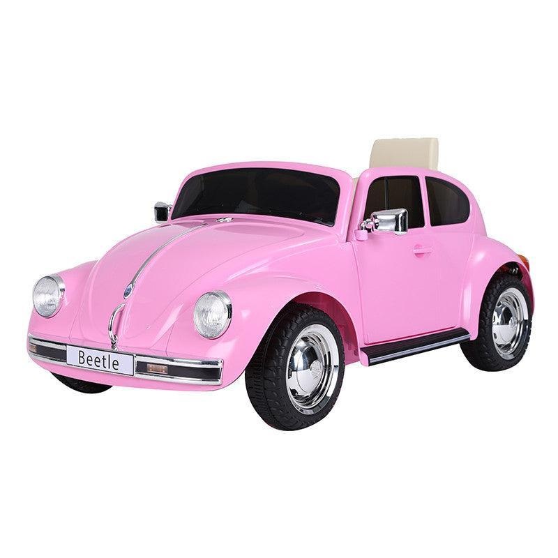 VW Beetle 12V Battery Ride-on Car with Remote Control – Colour Pink