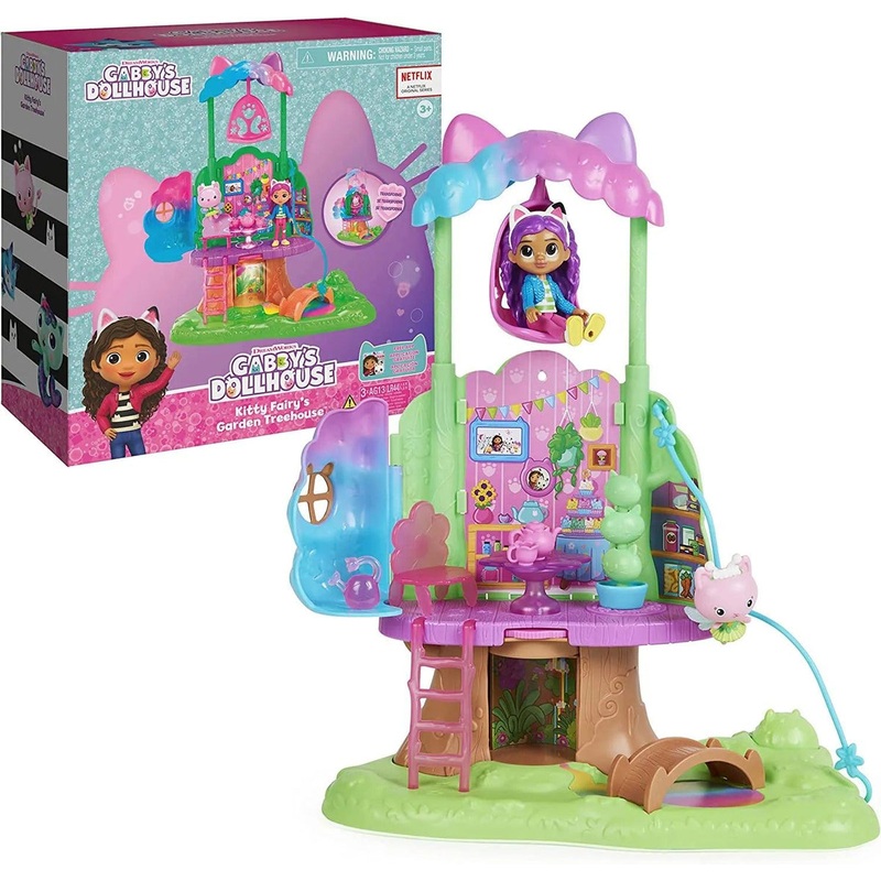 Gabby’s Dollhouse Kitty’s Fairy’s Garden Treehouse Playset