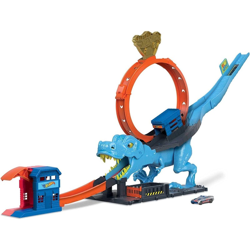 Hot Wheels City T-Rex Chomp Down Playset