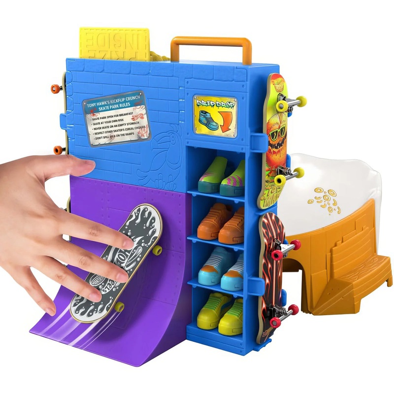 Hot Wheels Skate Tony Hawk Cereal Bowl Fingerboard Set