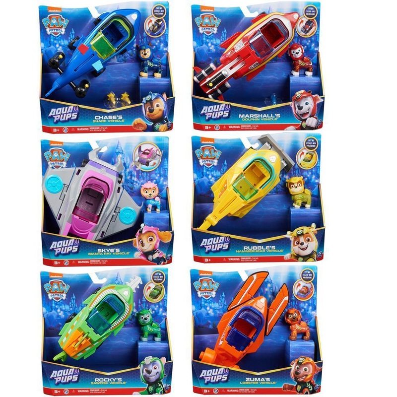 Paw Patrol Aqua Pups Deluxe Vehicle – Assorted