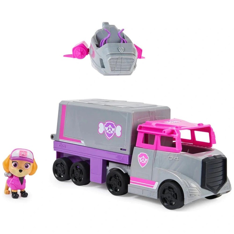 PAW Patrol Big Truck Pups Skye Transforming Toy Trucks with Action Fi