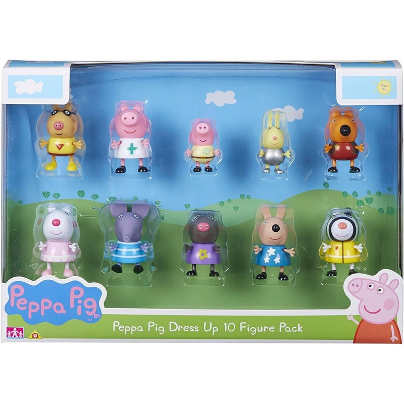 Peppa Pig Dress-Up 10 Figure Pack