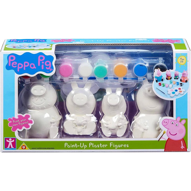 Peppa Pig Paint-Up Plaster Figure Set
