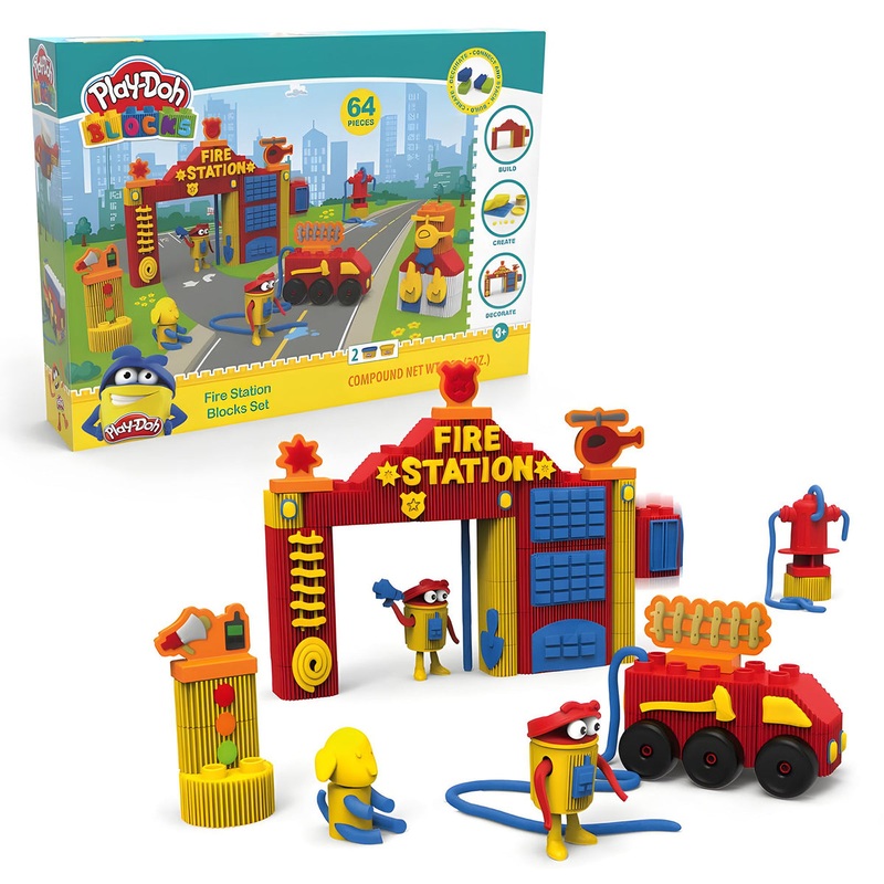Play-Doh Blocks Fire Station Blocks Set