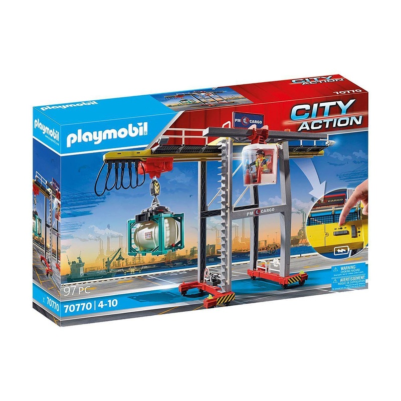 PLAYMOBIL 70770 CITY ACTION – Cargo Crane with Container