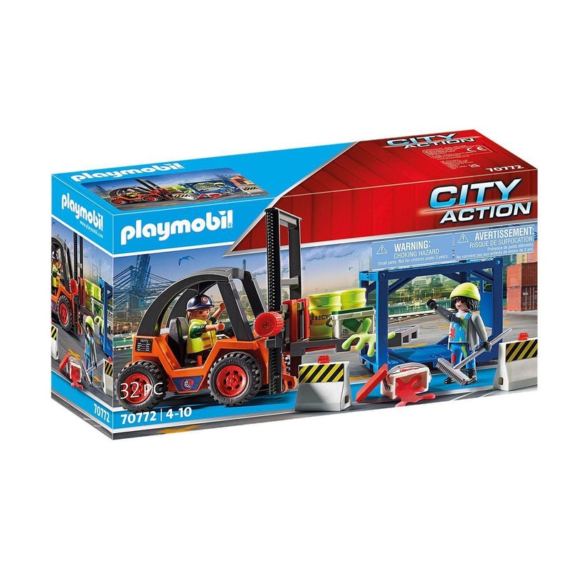 PLAYMOBIL 70772 Forklift with Freight