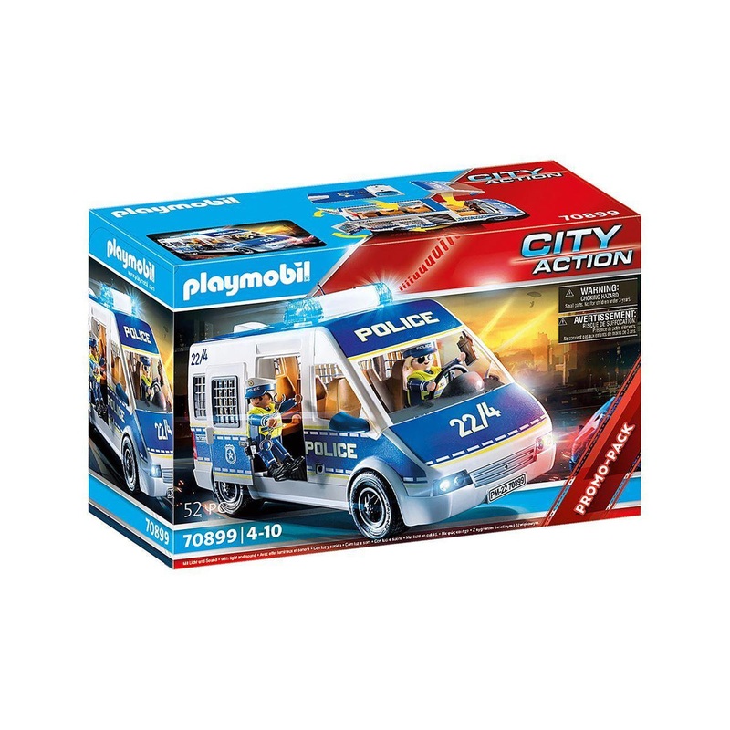 PLAYMOBIL 70899 CITY ACTION – Police Van with Lights and Sound