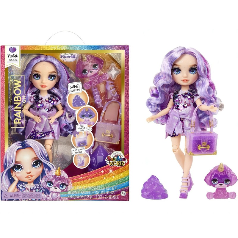 Rainbow High Classic 28cm Rainbow Fashion Doll – Violet