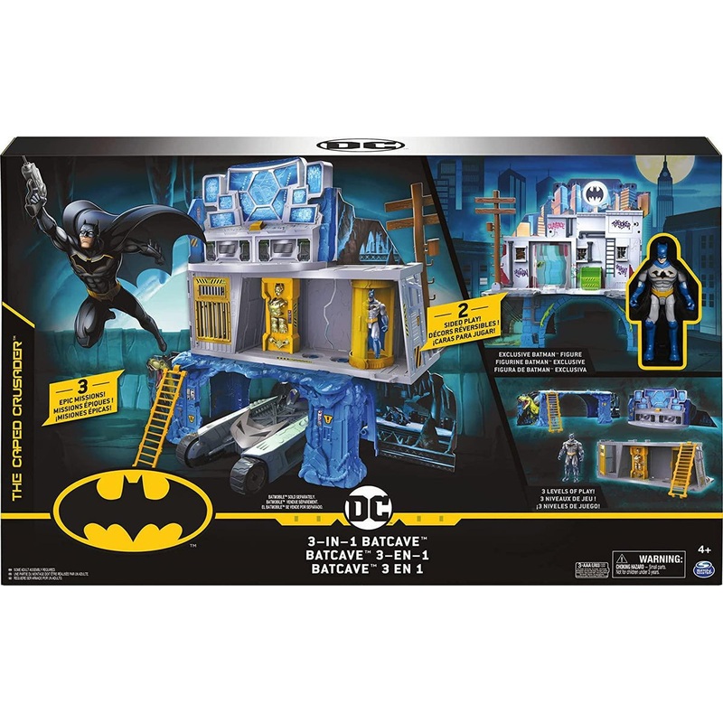 Batman 3-in-1 Batcave Two-Sided Playset