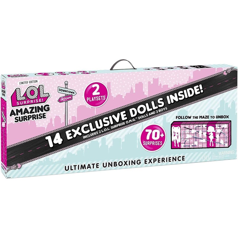 L.O.L. Surprise! Amazing Surprise with 14 Dolls. 70+ Surprises