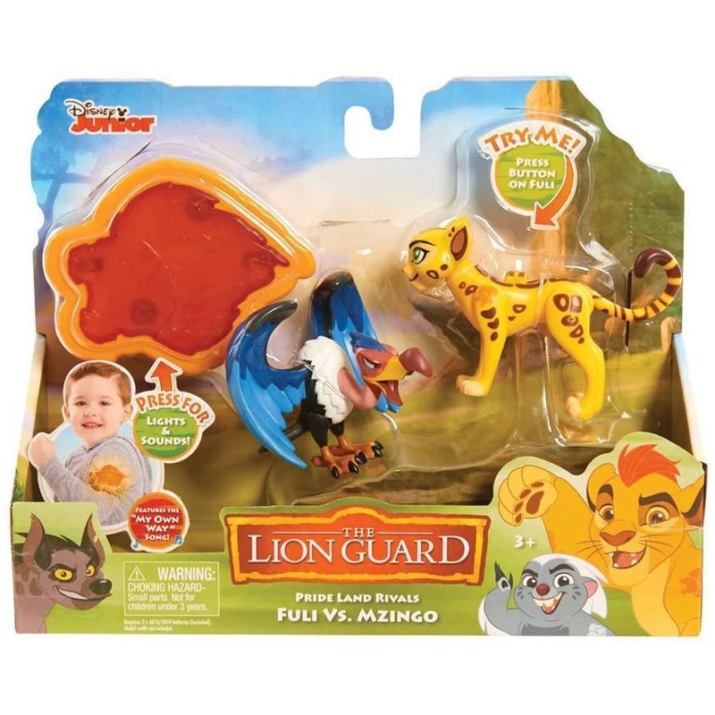 Lion Guard Action Figure 2 Pack with Arm Band – Fuli vs Mzingo