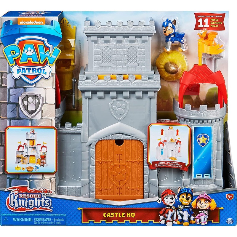 PAW Patrol Rescue Knights Castle HQ Transforming Playset