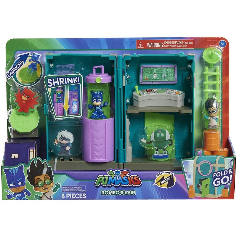 PJ MASKS JPL95705 Flair Night-Time Micros Romeo’s Lair Playset