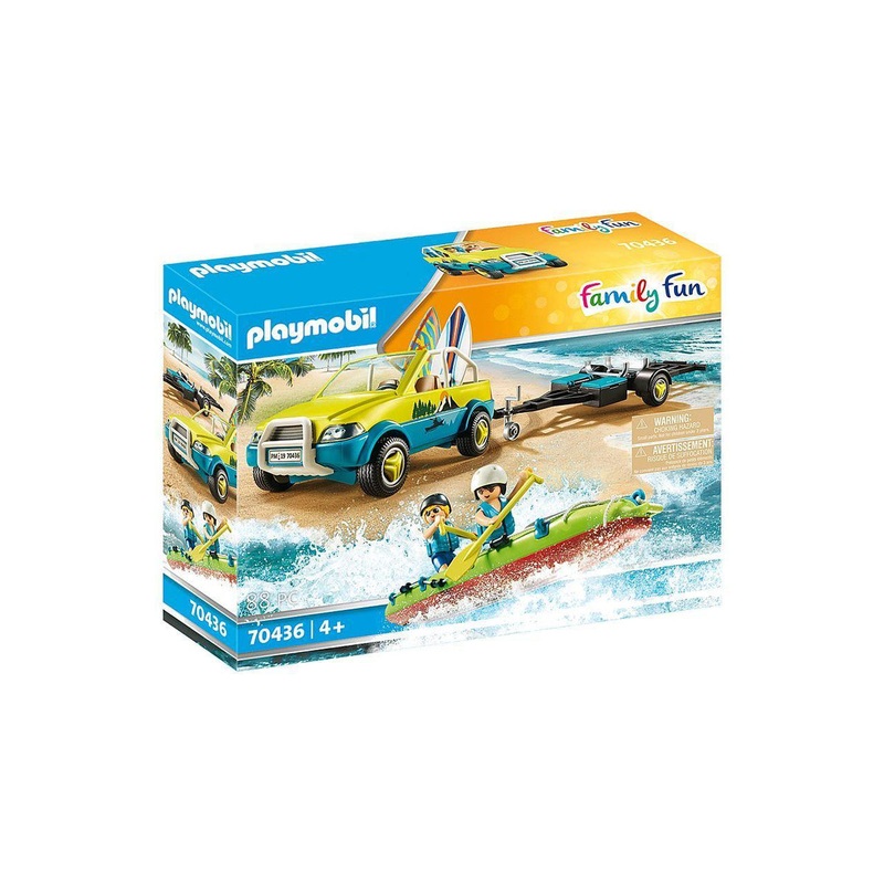 PLAYMOBIL 70436 Beach Car with Canoe