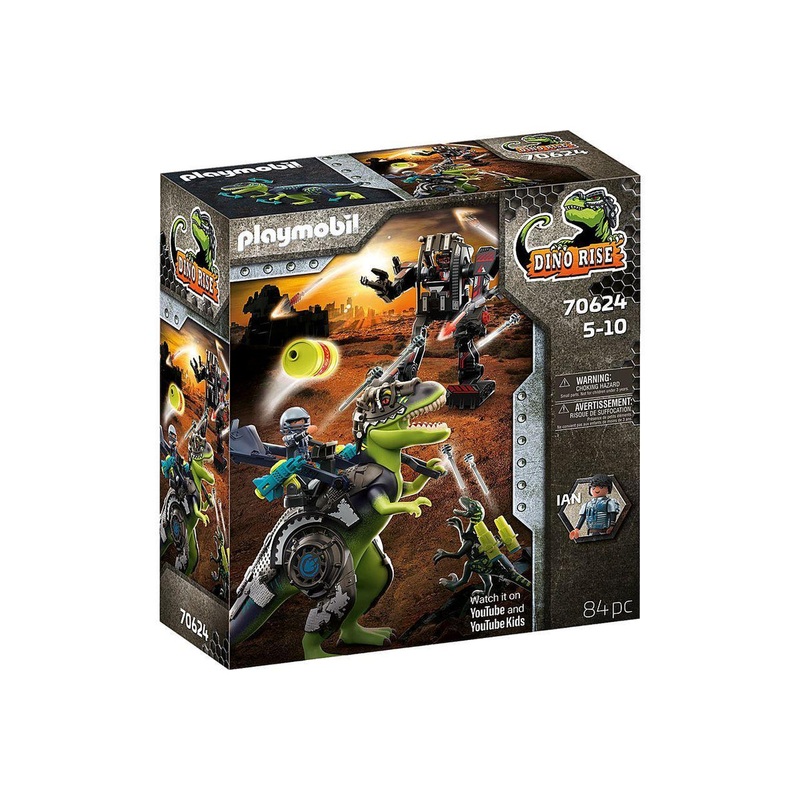 PLAYMOBIL 70624 DINO RISE – T-Rex: Battle of the Giants