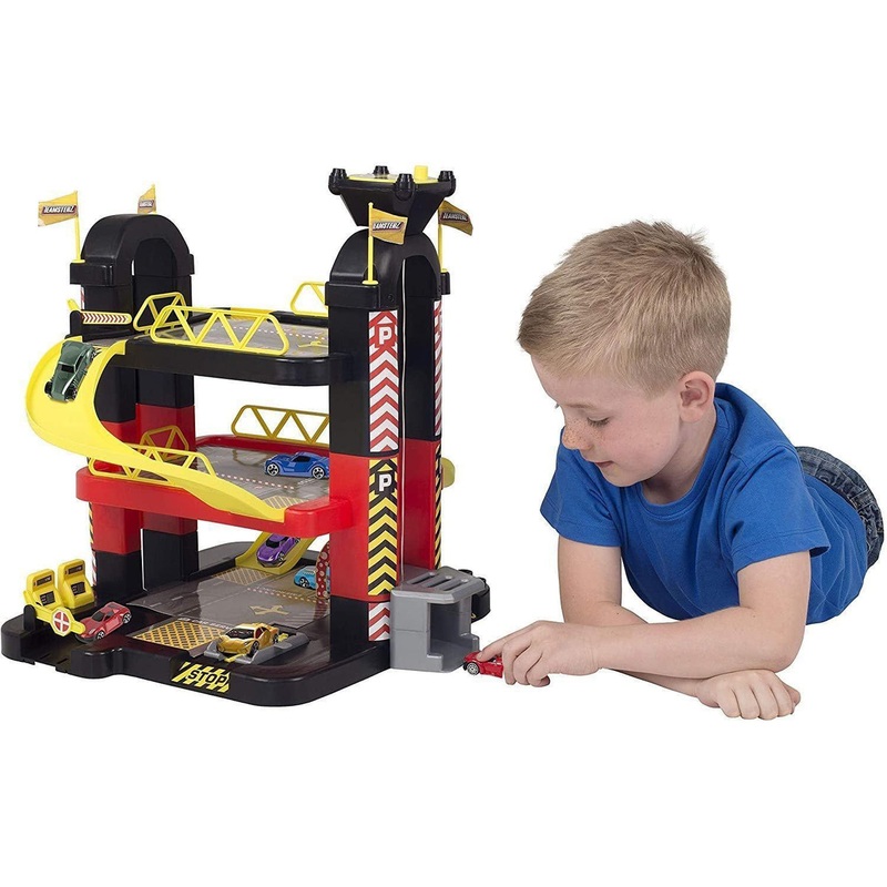 Teamsterz 3 Level Tower Garage + 5 Die-cast Cars