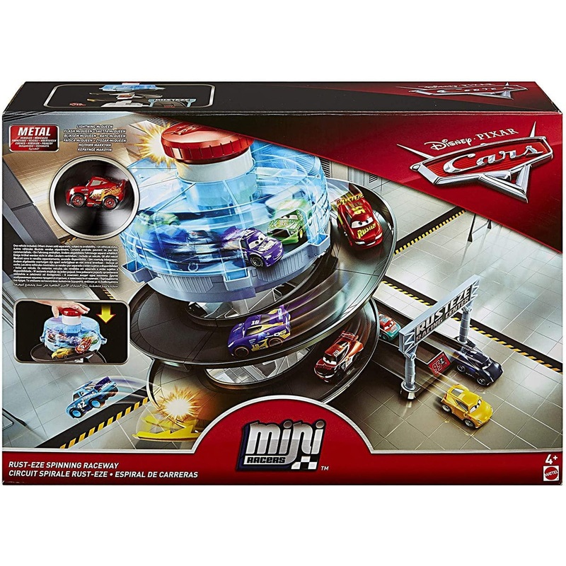Disney Cars FYN86 Movie Mini Spiral. Spinning Race Set