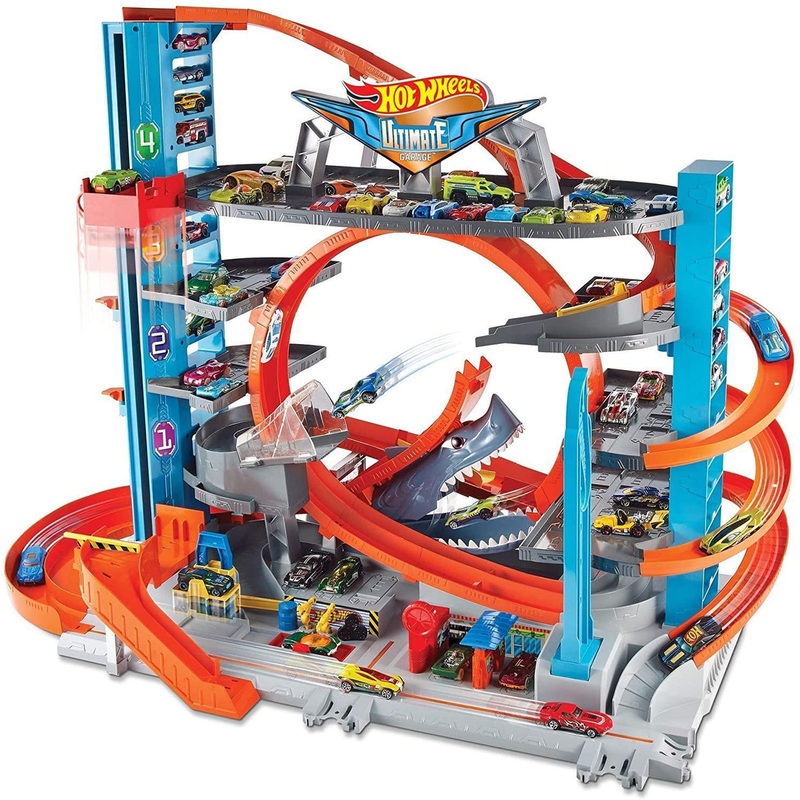 Hot Wheels FTB69 City Garage with Loops and Shark