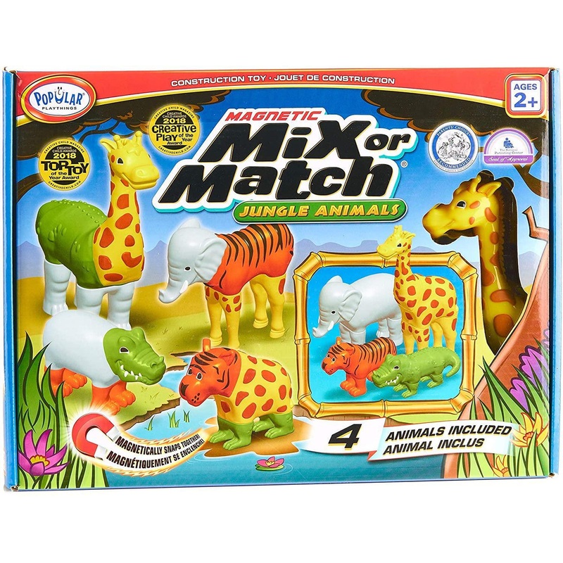POPULAR PLAYTHINGS Mix or Match Animals. Magnetic Toy Play Set. Jungle