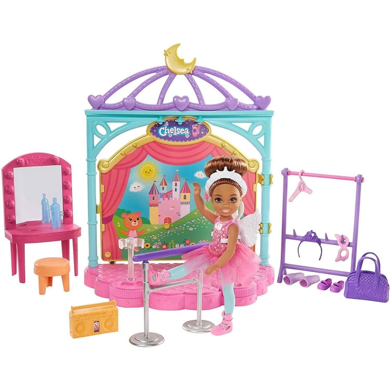 Barbie Club Chelsea Doll and Ballet Playset (6-in Brunette) with Acces