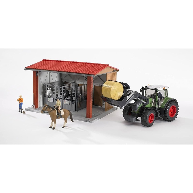 BRUDER 62520 Horse Stable with Figure. Horse and Accessory