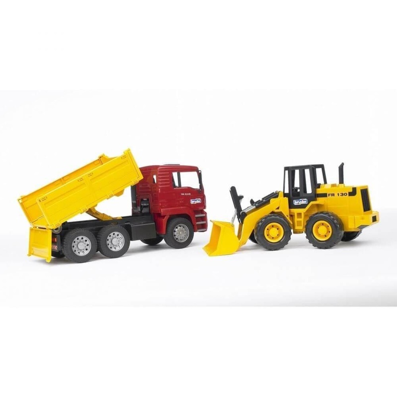 BRUDER MAN TGA Construction Truck With Road Loader