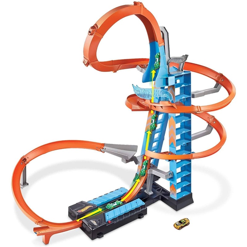 Hot Wheels GWT39 Sky Crash Tower Track Set 83cm Tall