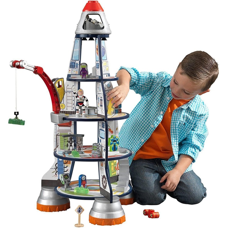 KidKraft Wooden Rocket Ship Playset