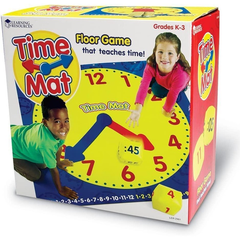Learning Resources Time Activity Mat. Learning Clock