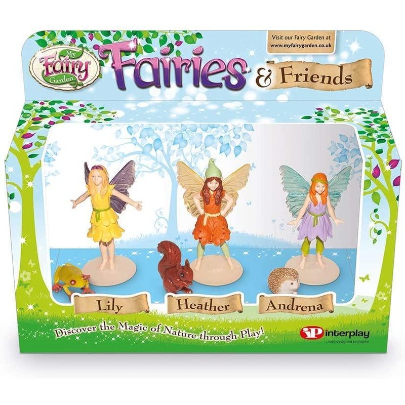 My Fairy Garden FG203 Fairies and Friends 3-Pack Figurines