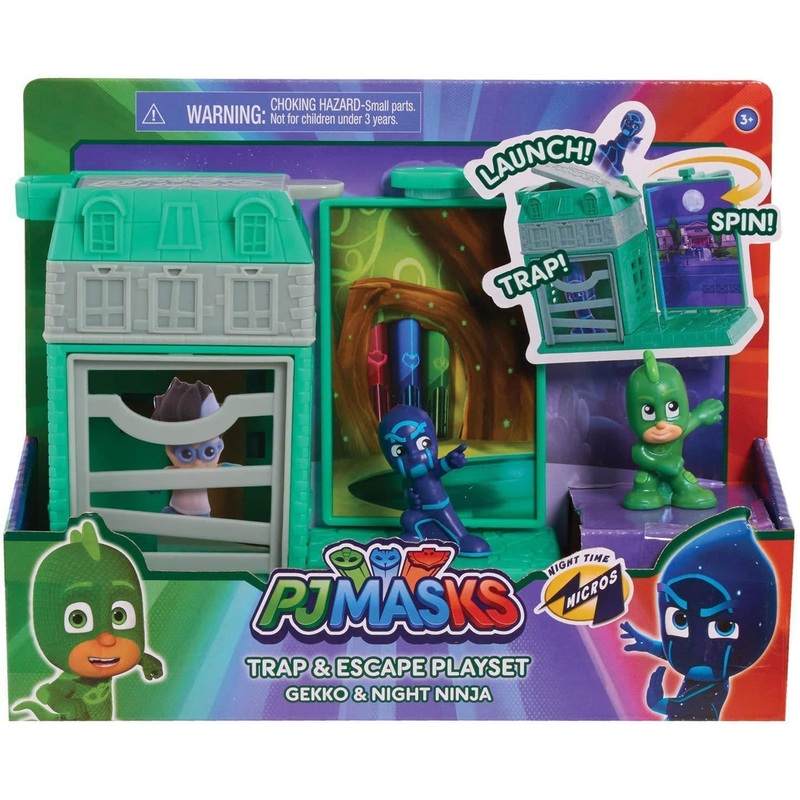PJ MASKS Night-Time Micros Trap & Escape Playset – Assortment