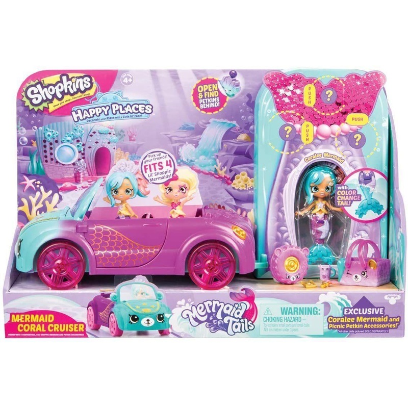 Shopkins Happy Places Mermaid Tails Coral Cruiser Playset