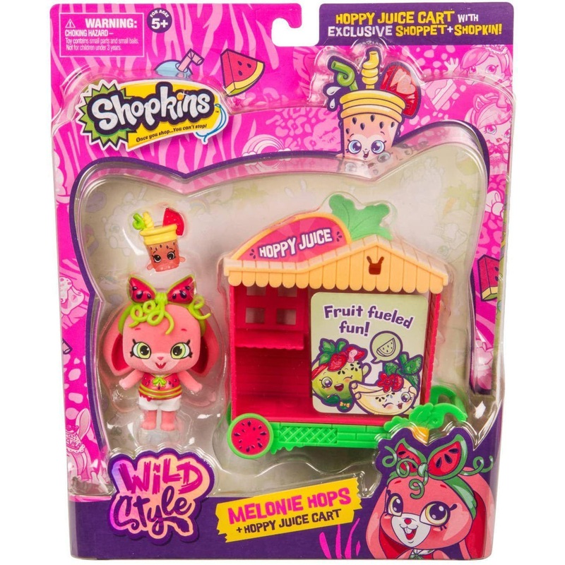 Shopkins Wild Style Juice Cart Shoppet Playset – Assortment