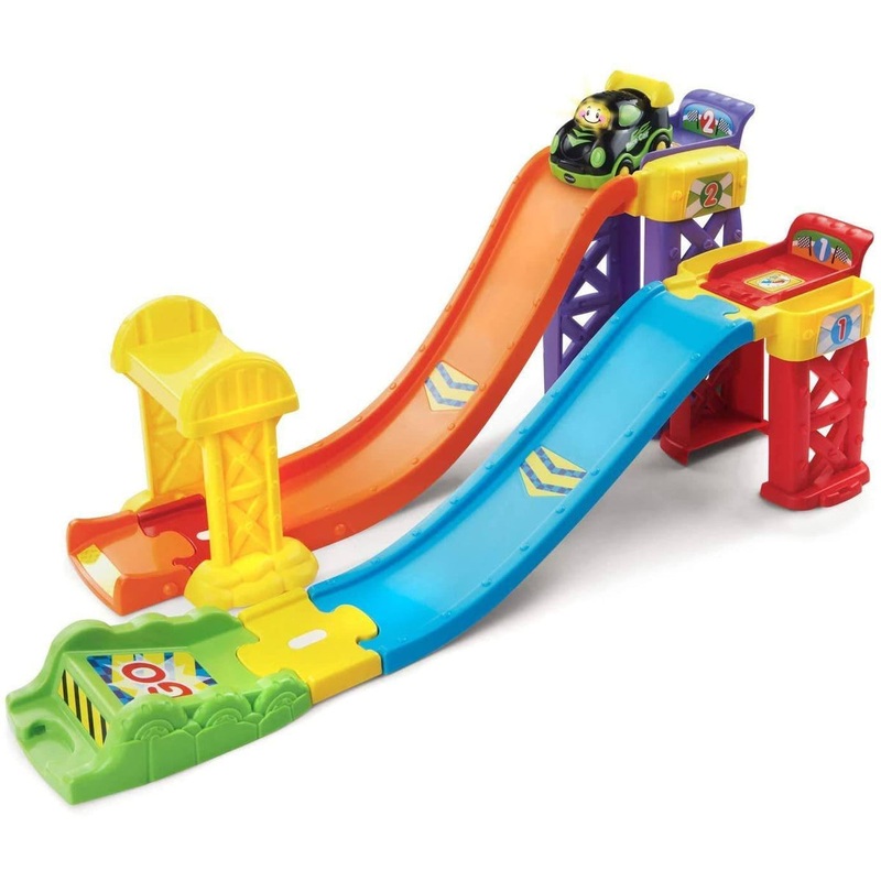 VTech Go! Go! Smart Wheels 3-in-1 Launch & Play Raceway – Greek