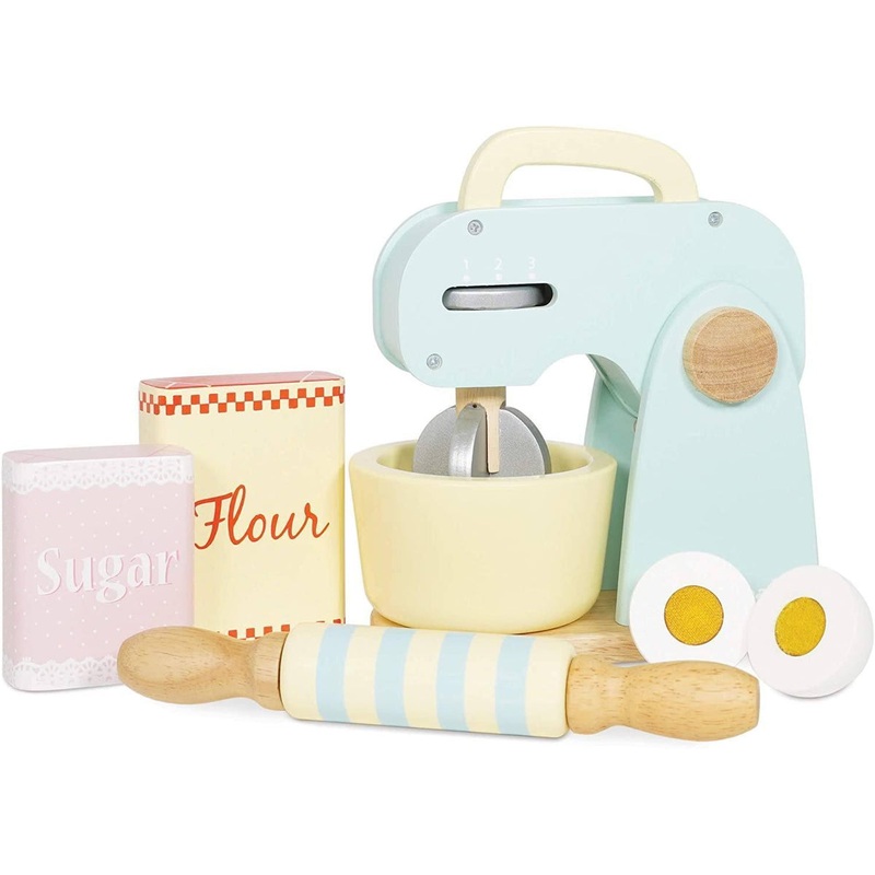 Le Toy Van Premium Wooden Kitchen Mixer Play Set