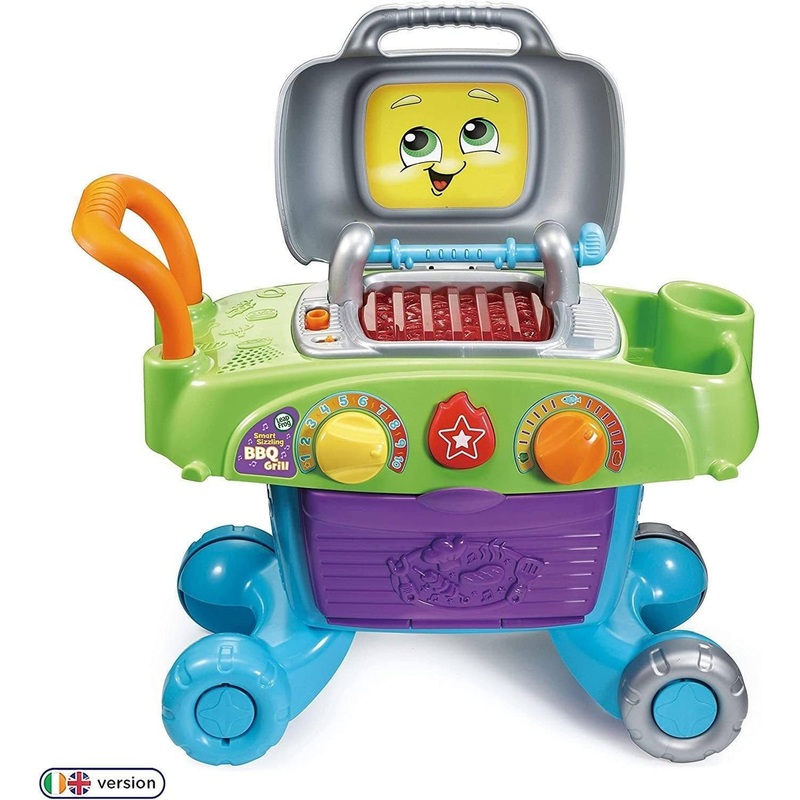LeapFrog Smart Sizzling BBQ Grill Toy BBQ. Playset with Play Food & Pl