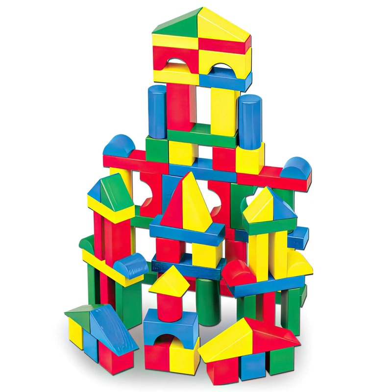 Melissa & Doug 10481 – 100 Piece Wood Blocks Set