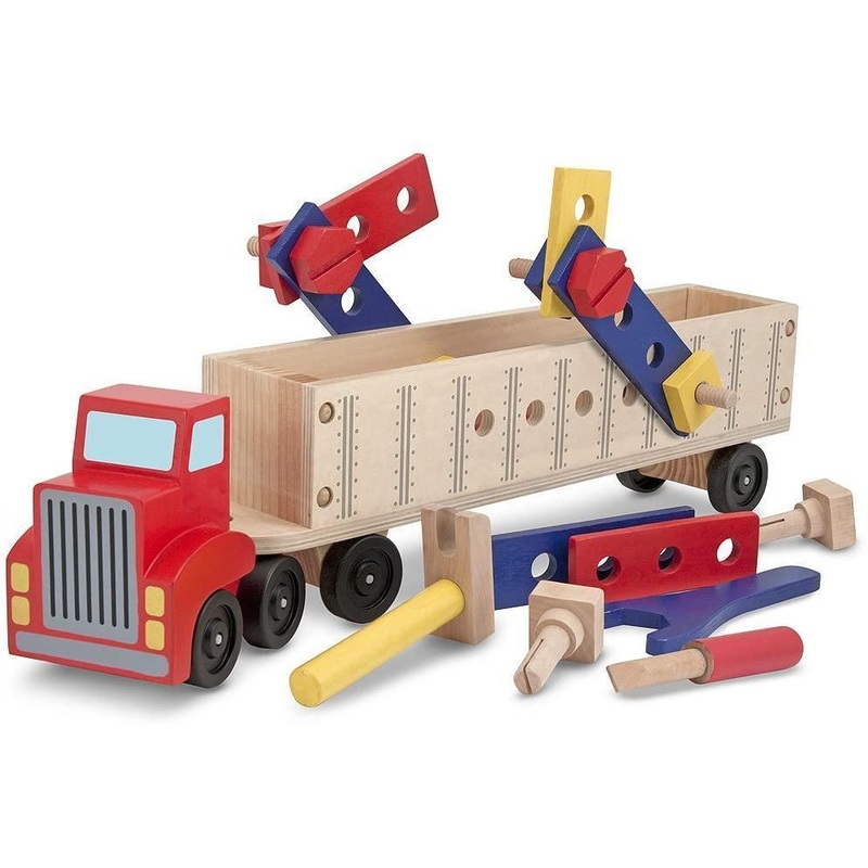 Melissa & Doug 12758 Big Rig Truck Wooden Building Set