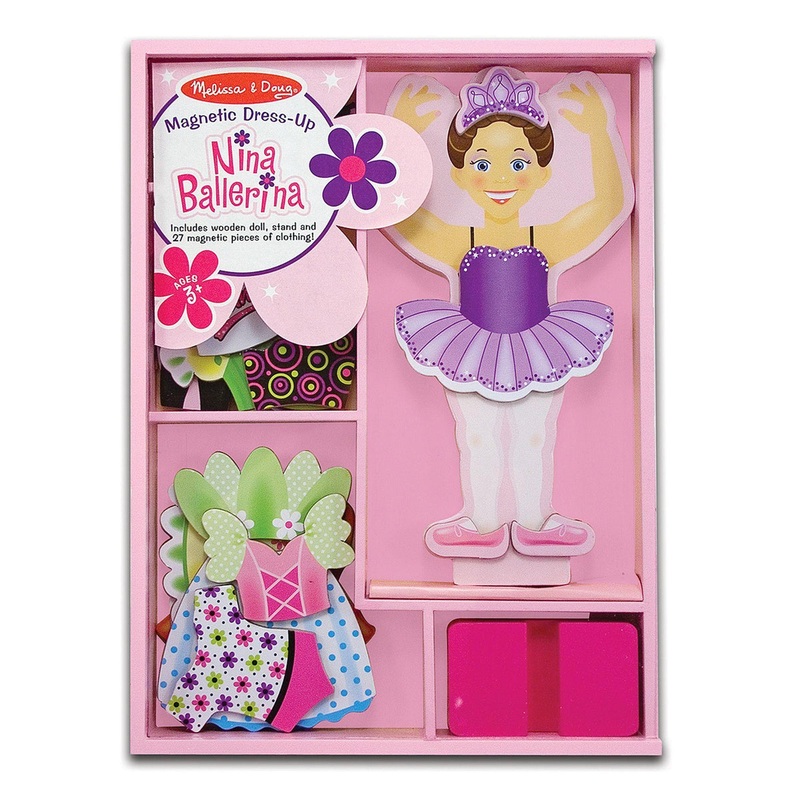 Melissa & Doug 13554 Nina Ballerina Magnetic Dress-Up Set