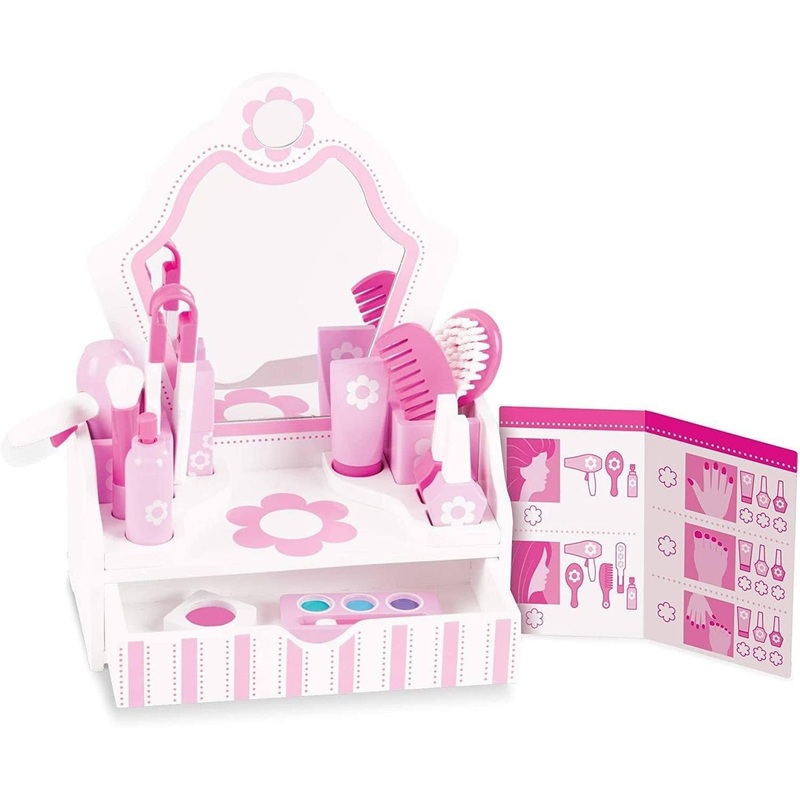 Melissa & Doug Wooden Beauty Salon Play Set – The Original